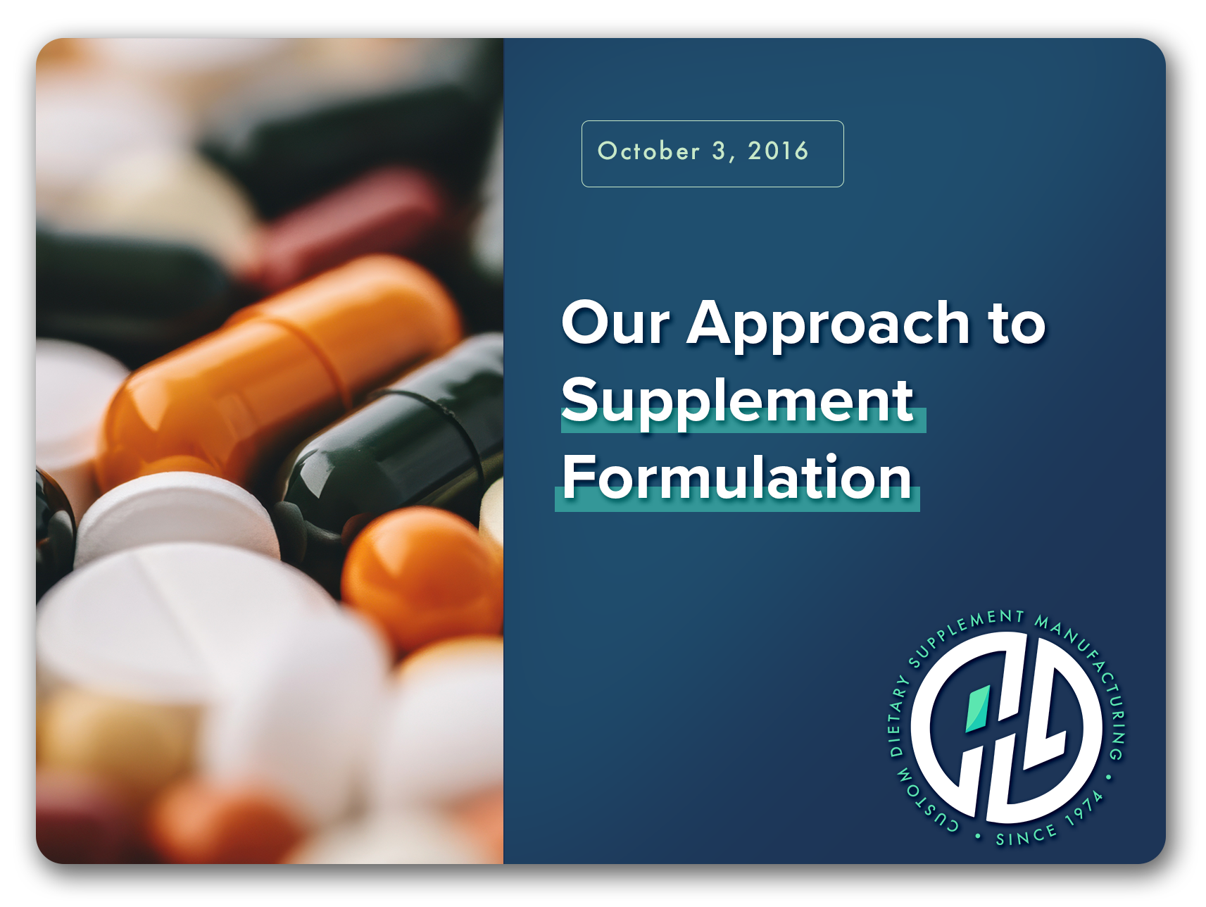 Our Approach to Supplement Formulation