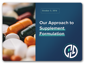 Our Approach to Supplement Formulation